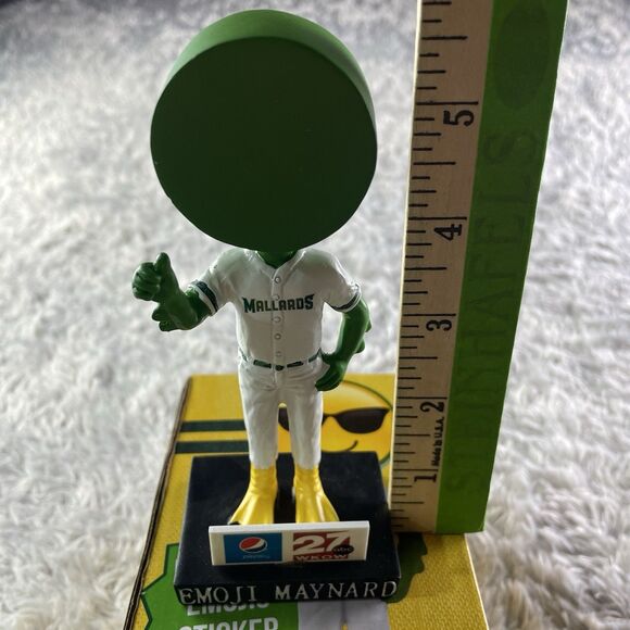 Madison Mallards Bobblehead Emoji Maynard Mascot 2017 Northwoods League SGA - Picture 14 of 14